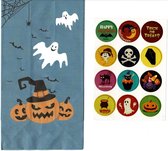 12 Cards & Crafts Halloween Cadeauzakjes - Snoep Zakjes - Papier 12x22cm - Met stickers