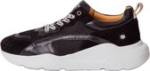 KUNOKA Izzi Black - Sneakers Dames - maat 38 - Zwart Wit