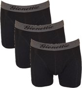 Gionettic heren boxershorts Bamboo | MAAT M | 3-pack | Uni zwart