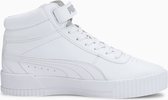 PUMA Carina Mid Jr Meisjes Sneakers - Puma White-Puma White - Maat 38.5