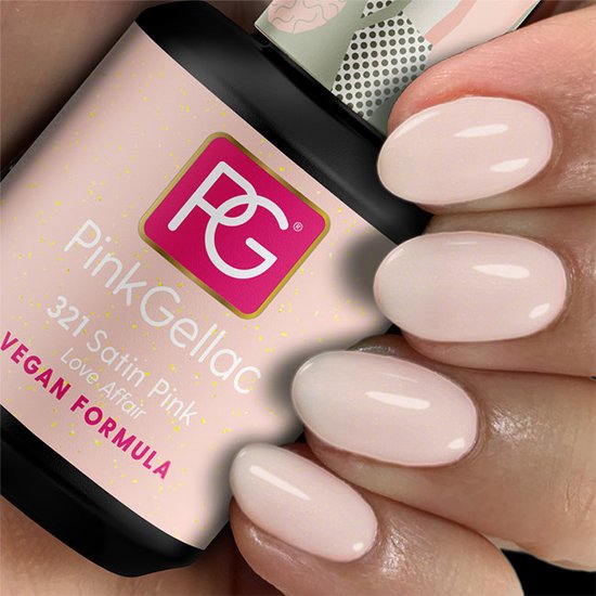 Pink Gellac Satin Pink Gellak Vegan Roze Glanzend 15ml