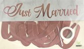 3BMT Just Married Versiering - Slinger - Rose goud - Letterslinger