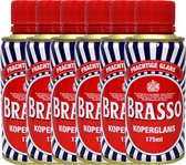 Brasso Koperpoets Poetsmiddel voor Koperglans - 6 x 175 ml - Voordeelverpakking