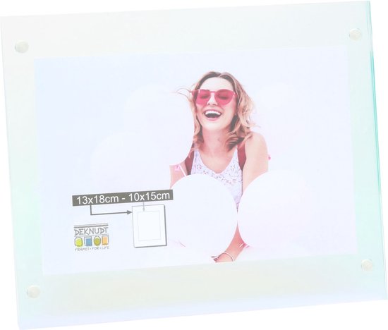 Deknudt Frames fotohouder S58SJ1 - transparant/regenboog effect - 13x18