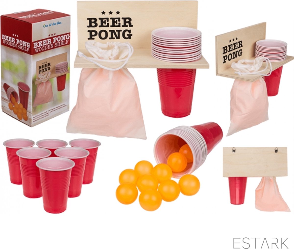 Beer Pong LUXURY Set - Gobelets de fête - Jeu à boire - Gobelets