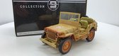 1943 Jeep Willys Casablanca (Beige) 1/18 Triple 9 Collection - Modelauto - Schaalmodel - Model auto - Miniatuurautos - Miniatuur auto