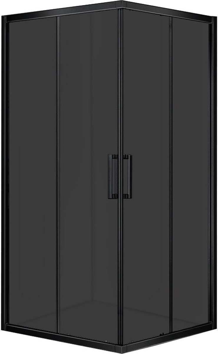 Diamond Line Enza Douchecabine 90x90 Vierkant Mat Zwart