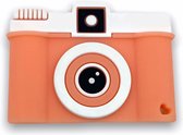Chewzoo® - Bijtketting - Camera - Fototoestel - Zalm / Oranje & Wit