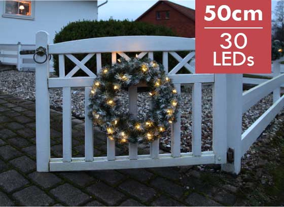 Grote blow mold, verlichte kerstman -buiten en binnen -50 cm - Plastic Grote blow mold, verlichte kerstman -buiten en binnen -50 cm - Plastic