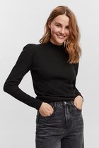 Vero Moda T-shirt Vmnatasha Ls Top Jrs 10253686 Black Dames Maat - M