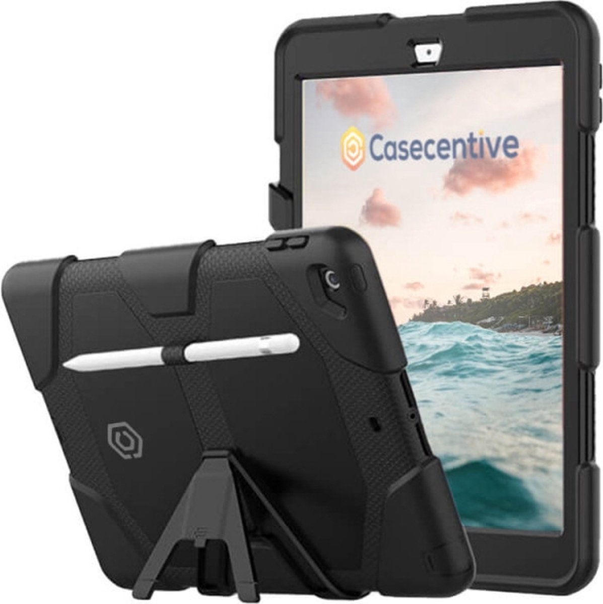 Casecentive Ultimate - Hardcase - iPad 10.2 2021 - (2019 / 2020) zwart