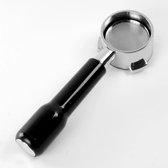Naked portafilter - bodemloze filterdrager - 54mm - zwart handvat - Solis - Sage - Breville