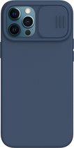 Nillkin CamShield Magnetic Silicone Case - Apple iPhone 12/12 Pro (6.1") -  Blauw