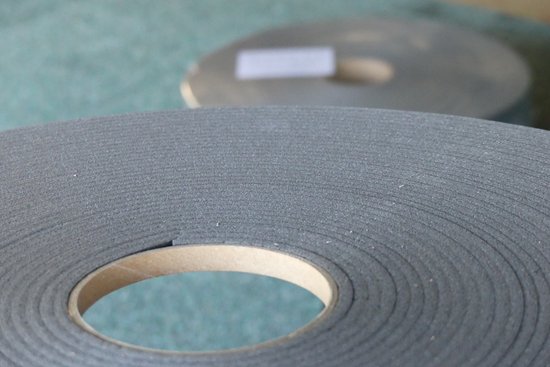 Glasband 9 x 3 mm 25 meter grijs