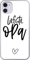 Telefoonhoesje Geschikt voor iPhone 11 hoesje - Spreuken - Liefste opa - Opa - Quotes - Siliconen Telefoonhoesje Telefoonhoesje
