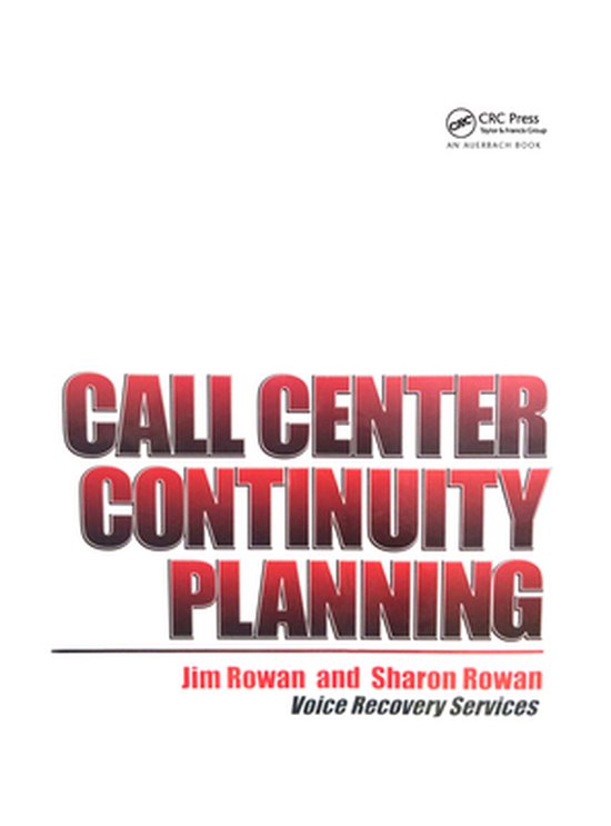 Call Center Continuity Planning - cover