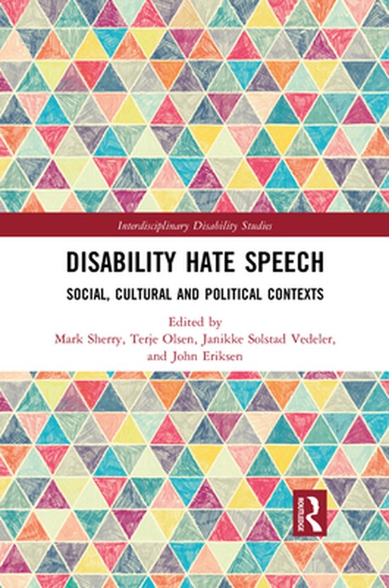 Interdisciplinary Disability Studies - Disability Hate Speec ... - cover