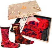 Sock My Feet - Grappige sokken dames - 2 pack - Maat 39-42 - Sokken Giftbox - Funny Socks - Vrolijke sokken - Leuke sokken - Fashion statement - Gekke sokken - Grappige cadeaus - Socks First.