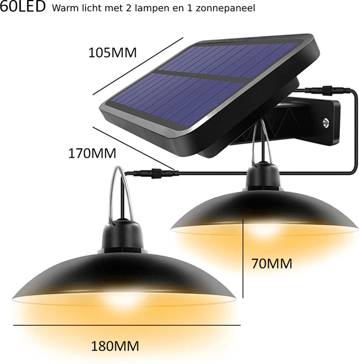 Grandecom® Solar Hanglampen | Hanglamp | IP65 Waterdicht | Tuinverlichting  op... | bol.com