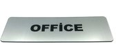 Deurbordje met tekst Office - Deur Tekstbordje - Deur - Zelfklevend - Bordje - RVS Look - 150 mm x 50 mm x 1,6 mm - 5 jaar Garantie