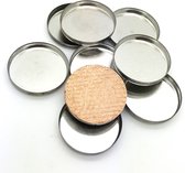 10 x Empty Tin Pans, fit 26mm Go pods - Pressed Eye shadow or hot/cold Pour Cosmetics
