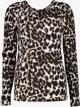 TwoDay dames shirt met luipaardprint - Zwart - Maat XL
