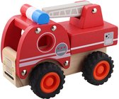 Mini matters houten voertuig - brandweerauto - speelgoed auto 10m+