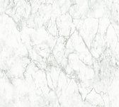 Steen tegel behang Profhome 361573-GU vliesbehang glad met natuur patroon mat wit grijs 5,33 m2