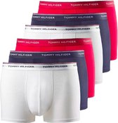 Tommy Hilfiger 6-pack boxershorts trunk rood/wit/blauw