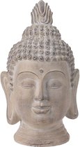 Boeddha - Hoofd - Tuinbeeld - Crème - Hoogte 74,5 cm