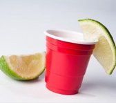 American Cup Red Shot Cups - Shot Glass - Mini Red Cups 60ml - Rouge - 100 pièces
