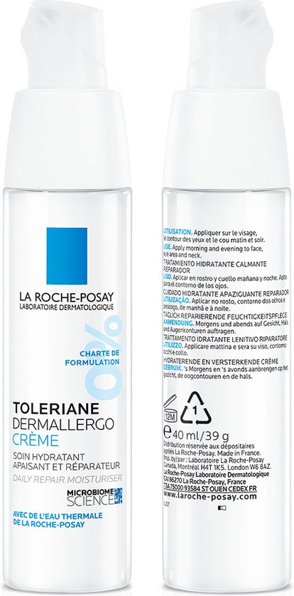 La Roche-Posay Toleriane Dermallergo - Dagcrème - Gevoelige huid - 40 ml