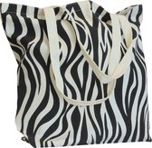 10x canvas strandtas Zebra
