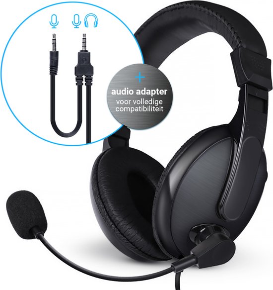Krijgsgevangene mot Ambtenaren Stereo headset koptelefoon met microfoon voor PC, Laptop, Gaming, Skype,  PS4 | bol.com