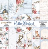 Hello Winter 12x12 Inch Paper Set (HEWI-08)