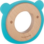 Canpol Babies bear houten bijtring blauw, 0+ m 0+ maanden