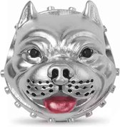 Tracelet - Zilveren bedels - Bedel Pitbull | Zilveren bedel hond | 925 Sterling Zilver - Pandora Compatible - Met 925 Zilver Certificaat - Tip voor Valentijn
