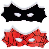 Batman / Spiderman masker - 2-zijdig - omkeerbaar - Superheld - verkleden