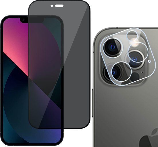 iPhone 13 Pro Max Screenprotector Privacy Volledig Dekkende Glas