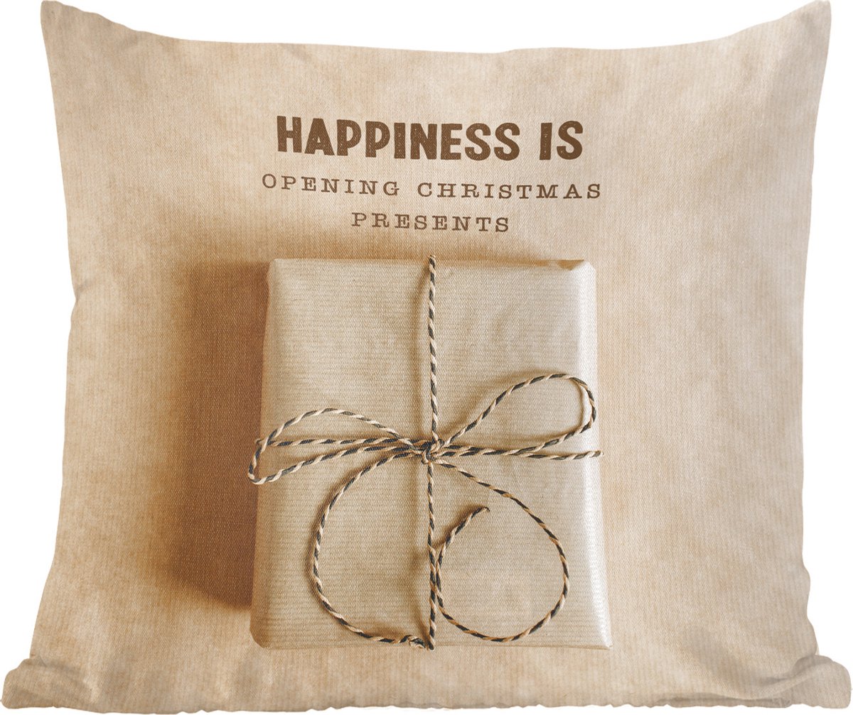 Sierkussens - Kussentjes Woonkamer - 50x50 cm - Kerst - Cadeau - Quote - Kerstversiering - Kerstdecoratie voor binnen - Woonkamer