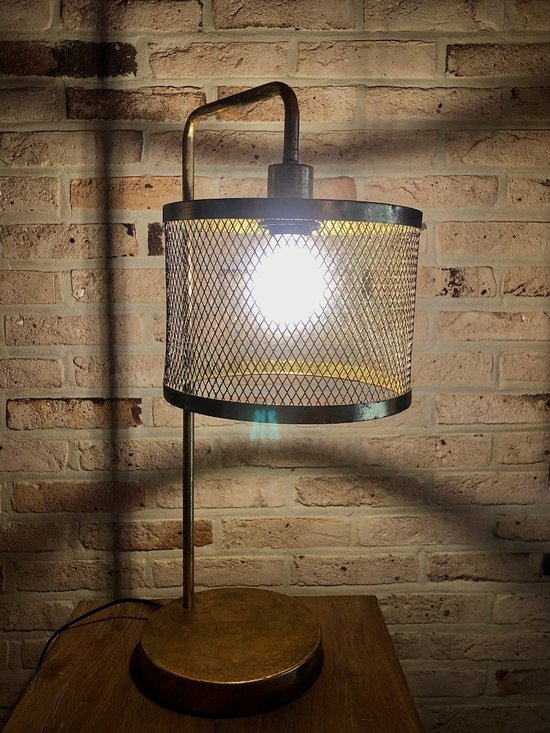 Voor u avontuur Lima Metal Overhanging desk lamp 61 cm hoog - tafellamp - vloerlamp - lamp  industrieel -... | bol.com