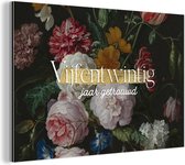 Décoration murale Métal - Peinture Aluminium - Mariage - 25 ans mariés - Bloem - 120x80 cm