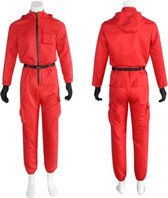 Rode Jumpsuit MAAT L - Kostuum - Squid Game - Halloween