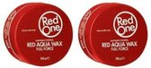 Red One Aqua Hair Wax - Full Force - 2 x 150 ml Rood