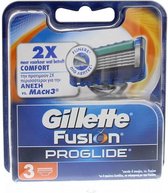 Gillette Fusion Proglide - 2x Comfort - 3 stuks - opzetstukjes - scheermesjes