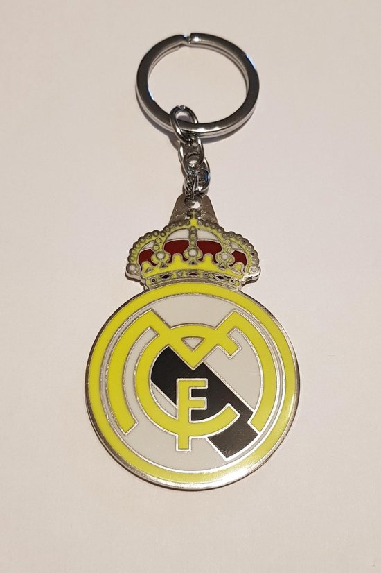 CYPBRANDS Real Madrid, Llavero, Llaves, Colgante Mochila, Peluche, Pingüino, Multicolor, Producto Oficial