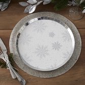 Silver Christmas - Borden Sneeuwvlokken (8 stuks)