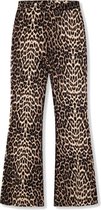 Alix The Label Animal Flared dames broek zwart dessin