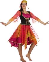 Wilbers & Wilbers - Zigeuner & Zigeunerin Kostuum - Roma Zigeunerin Esmeralda - Vrouw - Roze - Maat 48 - Carnavalskleding - Verkleedkleding