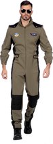 Piloot & Luchtvaart Kostuum | Maverick Top Piloot F35 Straaljager | Man | Maat 60 | Carnaval kostuum | Verkleedkleding